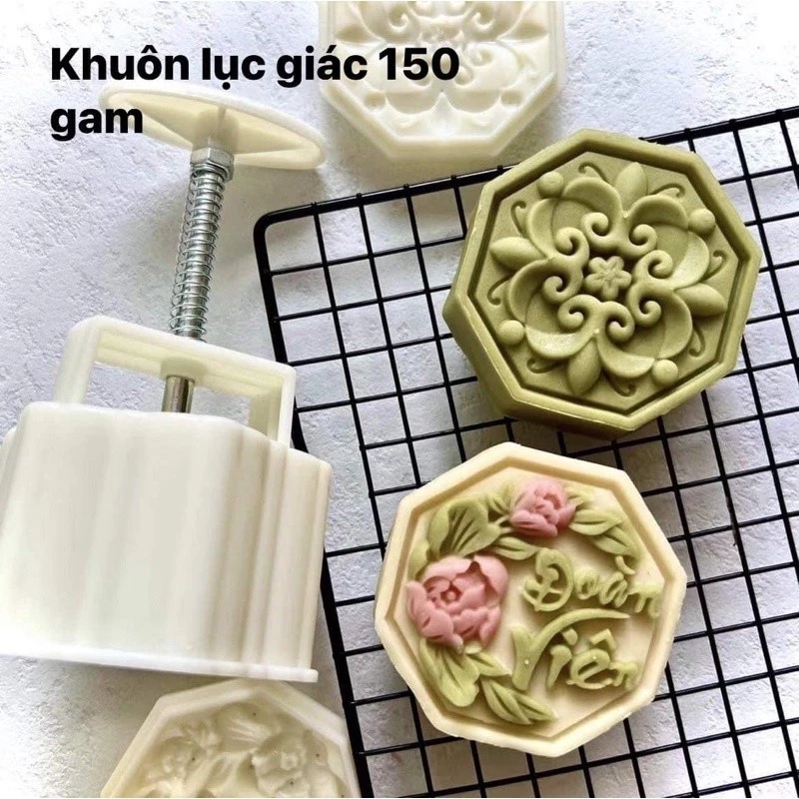 Khuôn nhấn TT lò xo 150g 2 mặt Bát Giác Đoàn Viên 2243