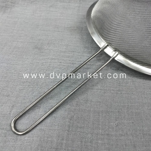 Dụng cụ rây lọc - Viền tròn - Inox - 18cm