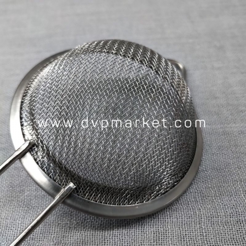 Dụng cụ rây lọc - Viền tròn - Inox - 10cm