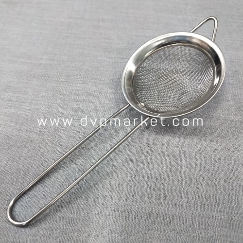 Dụng cụ rây lọc - Viền tròn - Inox - 10cm