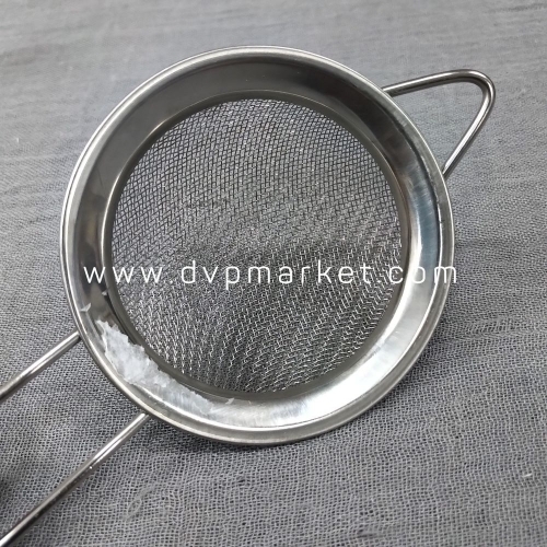 Dụng cụ rây lọc - Viền tròn - Inox - 8cm