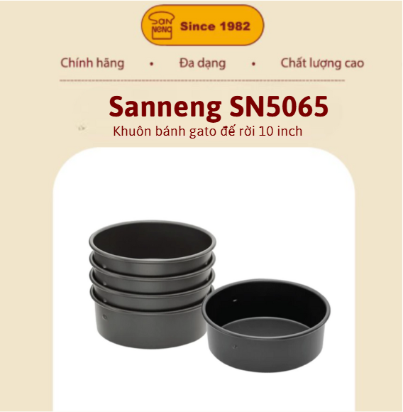 Sanneng SN5065 - Khuôn bánh gato đế rời 10 inch
