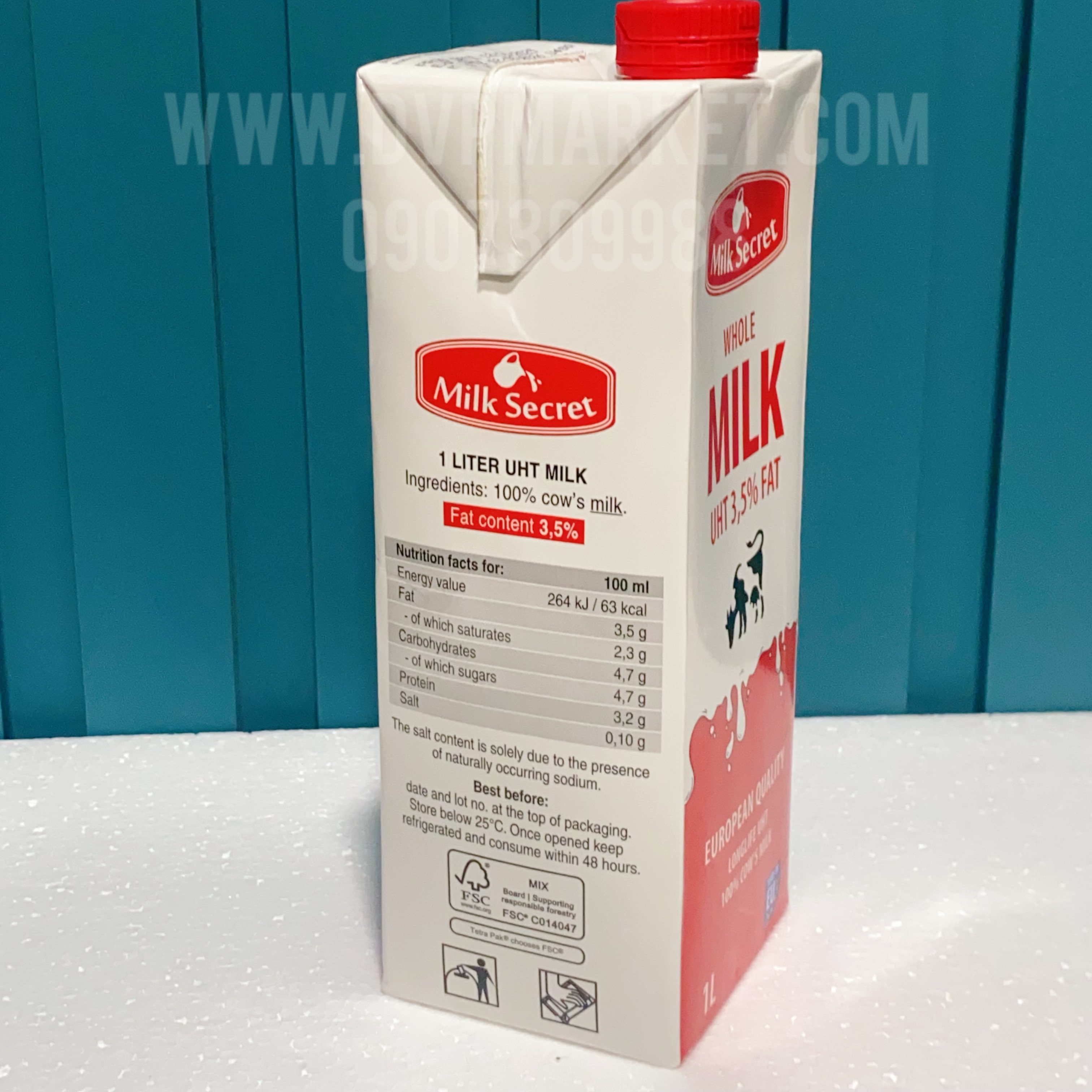 Secret - Sữa tươi nguyên chất tiệt trùng UTH 1L