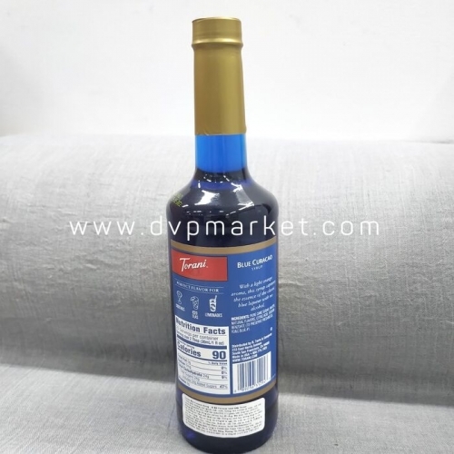 Syrup Torani Blue Curacao 750ml - Vỏ cam