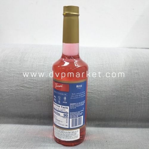 Syrup Torani Rose 750ml - Hoa hồng