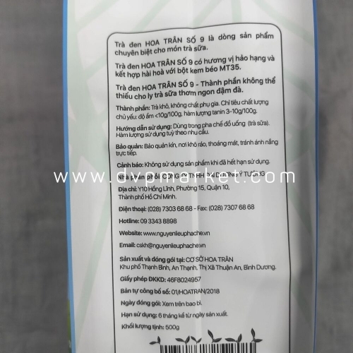 Trà hoa trân số 9