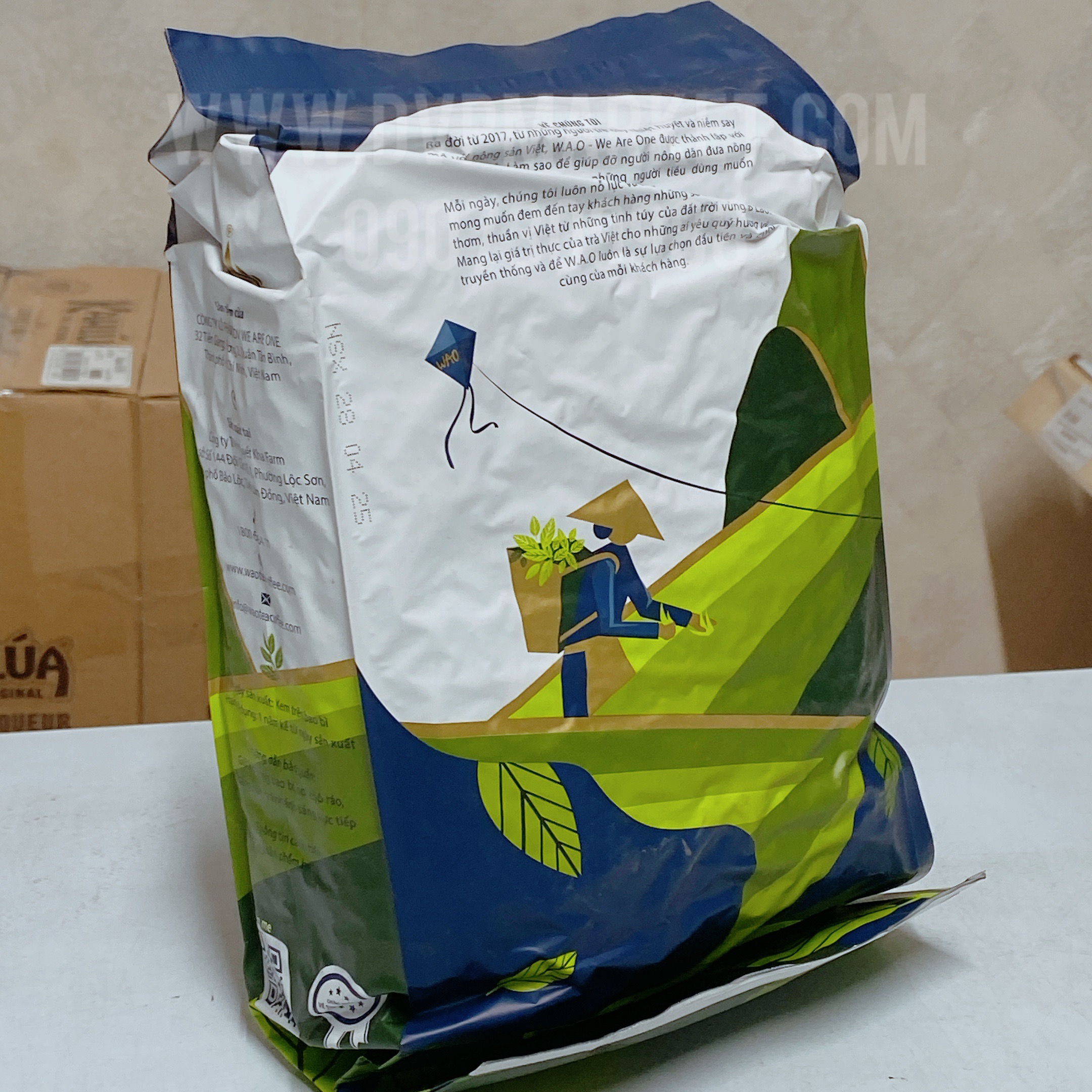 Trà WAO xanh sen 500g