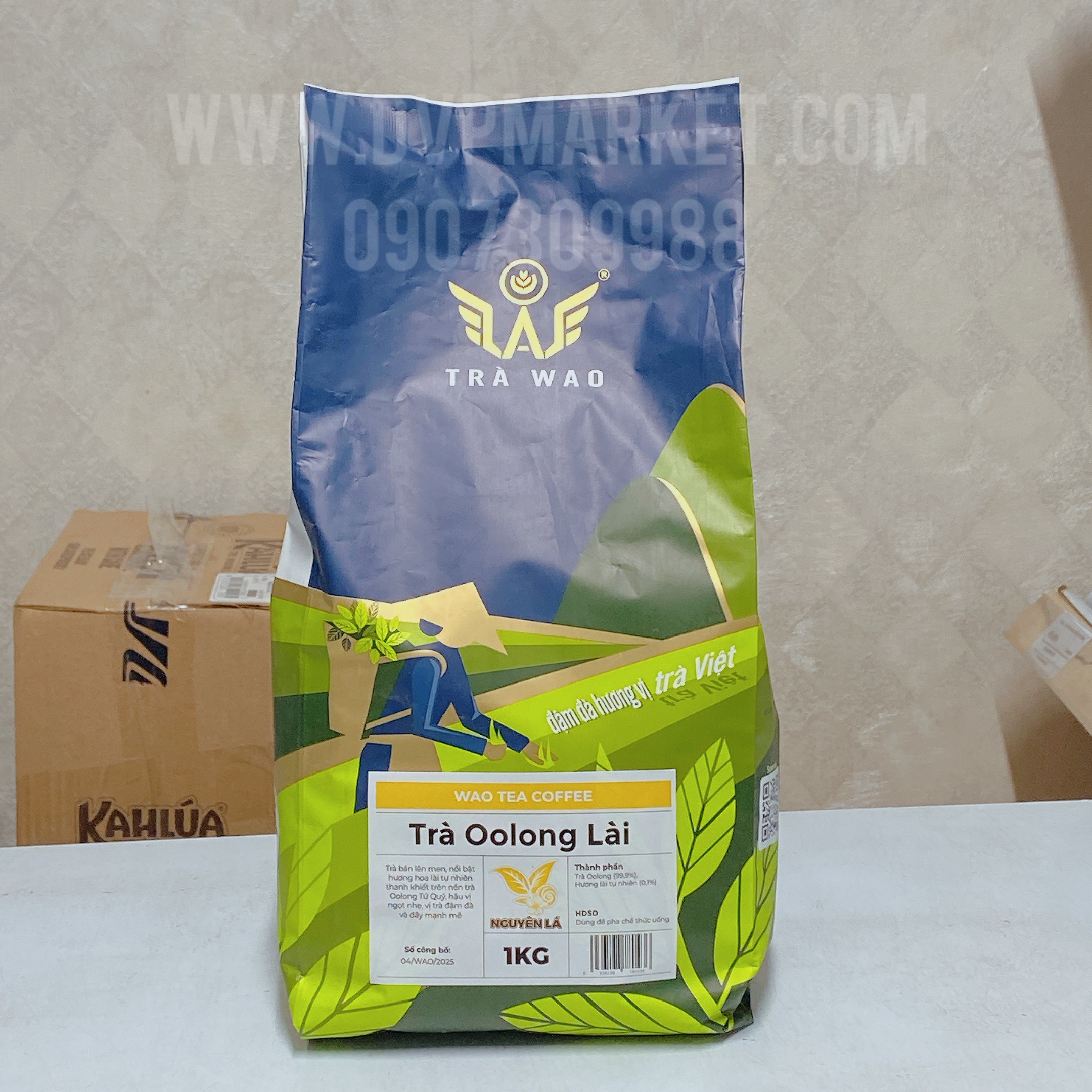 Trà WAO trà Olong Lài Nguyên Lá 1kg