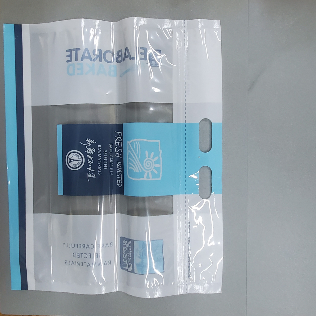 Túi zip trong suốt size 32x26.5x19 - Màu xanh (Xấp 10c)