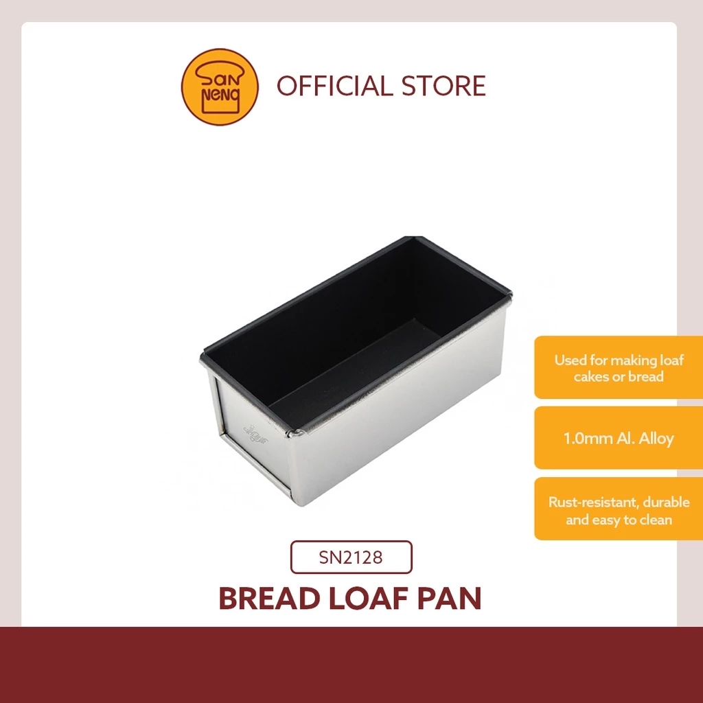 Sanneng SN2128 - Khuôn bánh chống dính 240g 175*85*70mm (ko nắp)