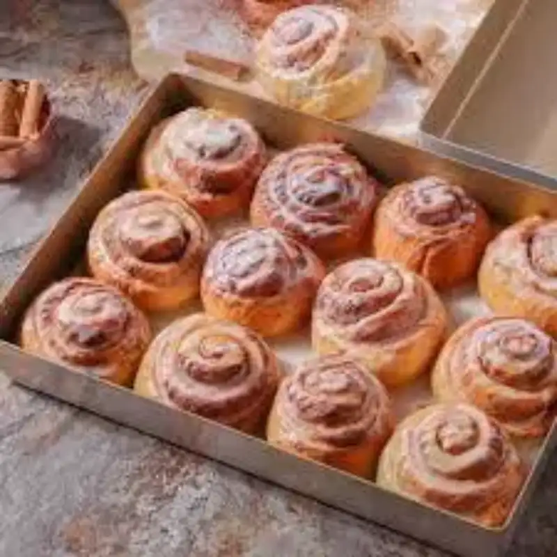 Sanneng UN10018 - Khuôn làm bánh hình chữ nhật thành cao UNOPAN 350x250x50mm