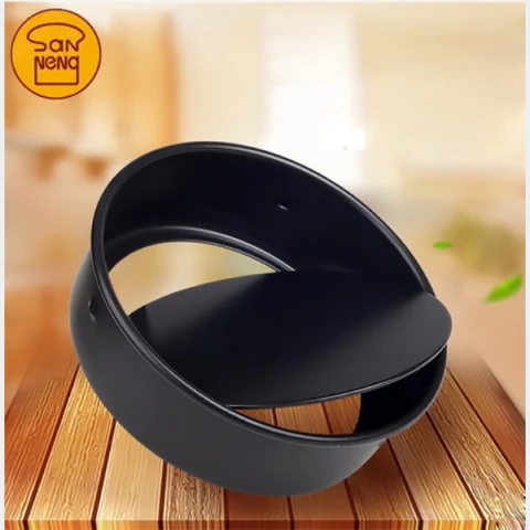 Sanneng SN5035 - Khuôn bánh đen tròn đế rời 7 inch