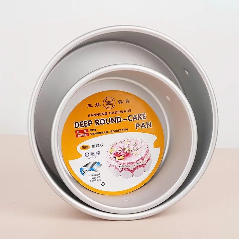 Sanneng SN5028 - Khuôn bánh tròn đế liền 6 inch