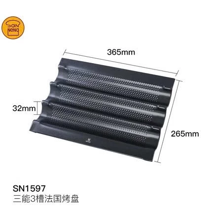 Sanneng SN1597 - Khay nhôm làm bánh mì Baguette
