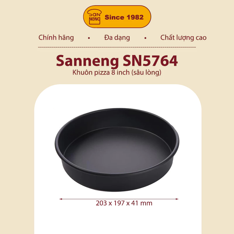 Sanneng SN5764 - Khuôn pizza 8 inch (deep)