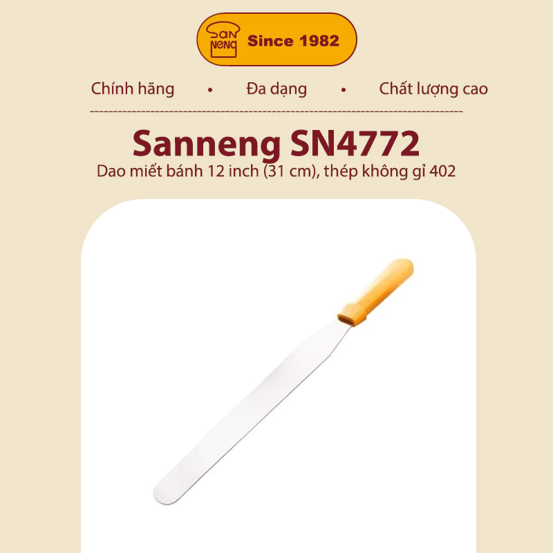 Sanneng SN4772 - Dao miết bánh 12 inch