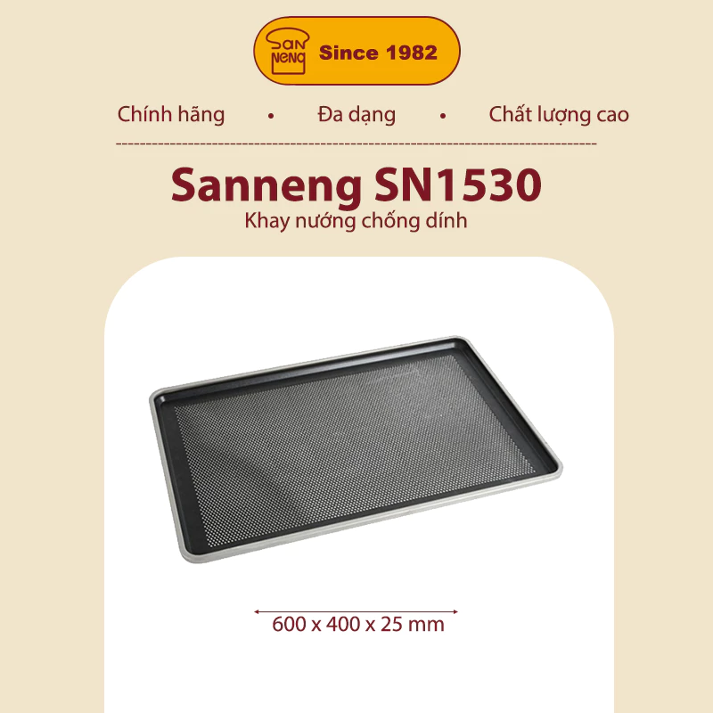 Sanneng SN1530 - Khay nướng chống dính 600x400x25