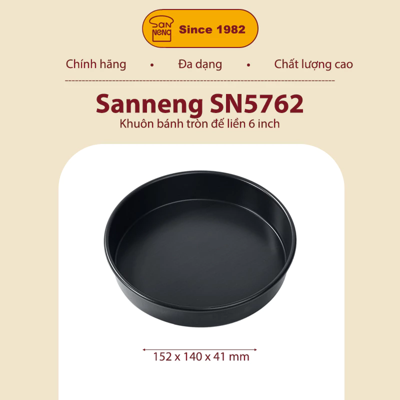 Sanneng SN5762 - Khuôn bánh pizza 6 inch