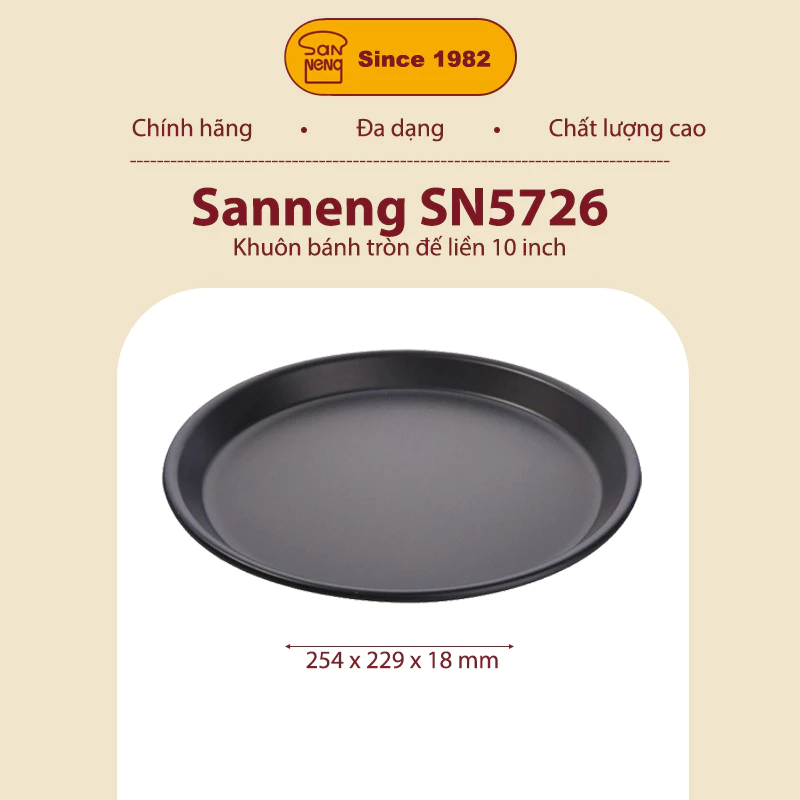 Sanneng SN5726 - Khuôn bánh Pizza 10 inch