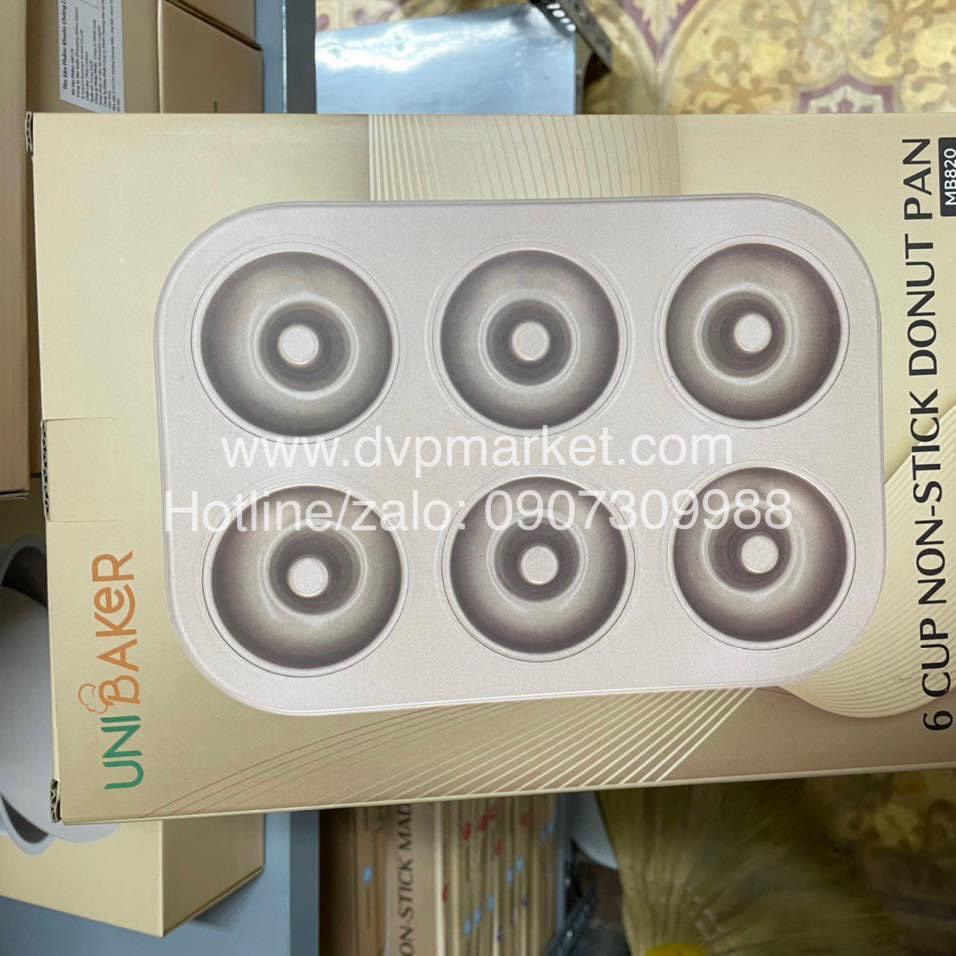 Unibaker - Khay nướng 6 bánh Donut - MB820