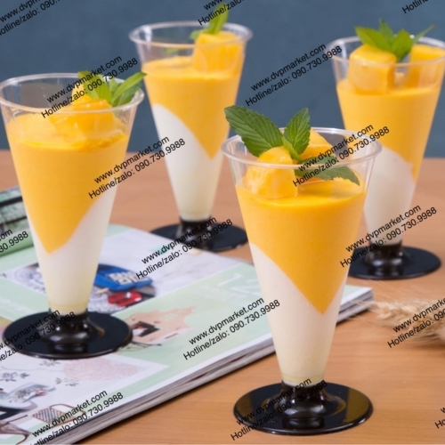 Ly nhựa mousse rượu cao 7x16 LC28 (20c kèm nắp)