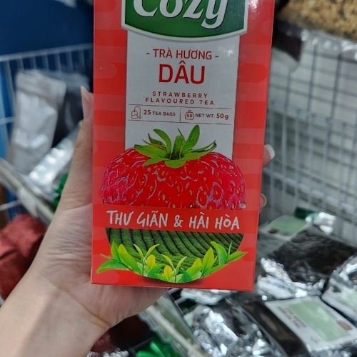 Cozy - Trà túi lọc - Dâu - 50g (25 túi x 2g)