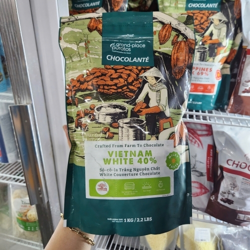 Puratos - Socola nút trắng Asia 40% (1kg)