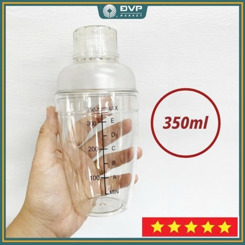 Shaker - Bình lắc pha chế - Nhựa trong - 350cc