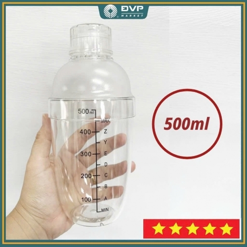Shaker - Bình lắc pha chế - Nhựa trong - 530cc