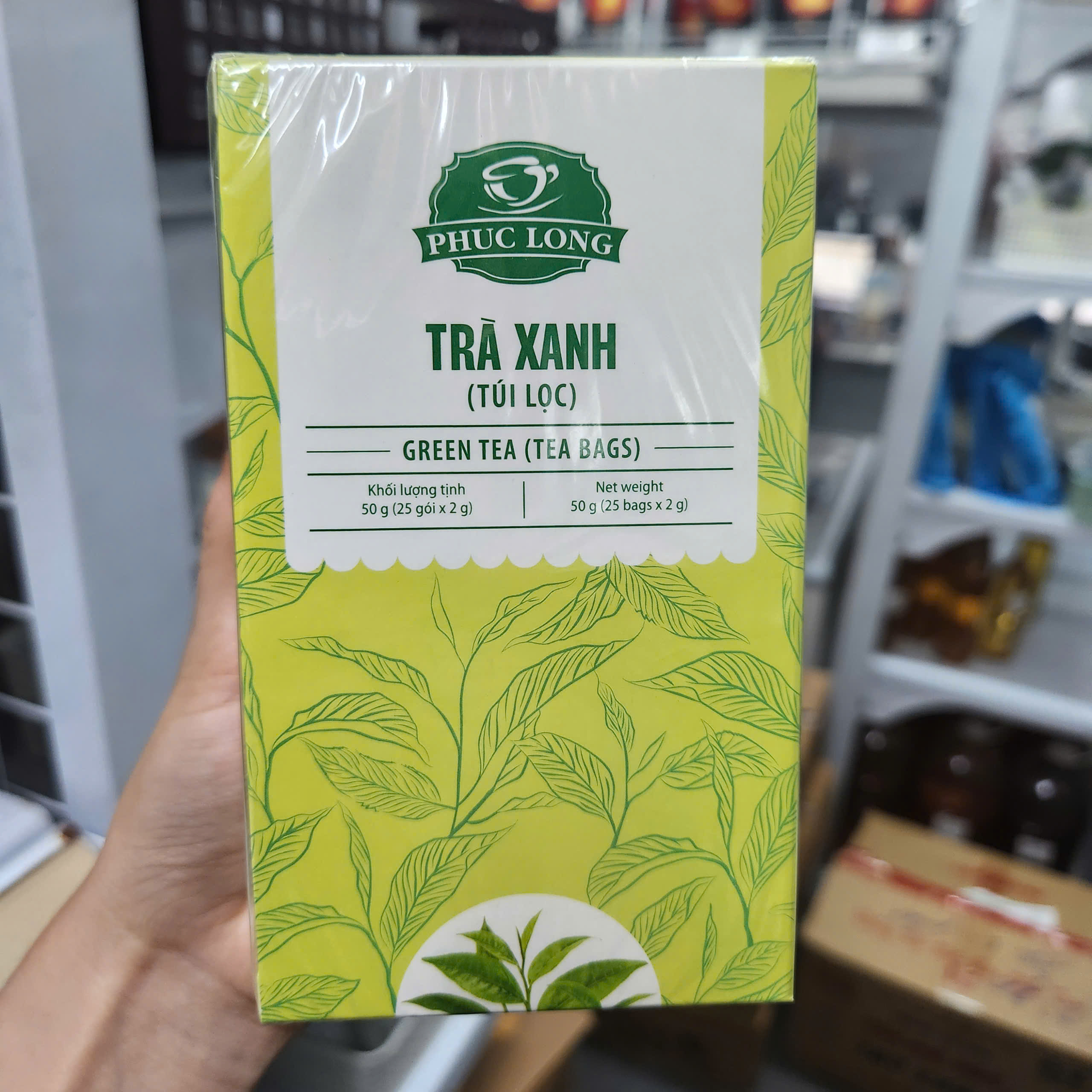 Trà xanh túi lọc Phúc Long 2g x 25 gói