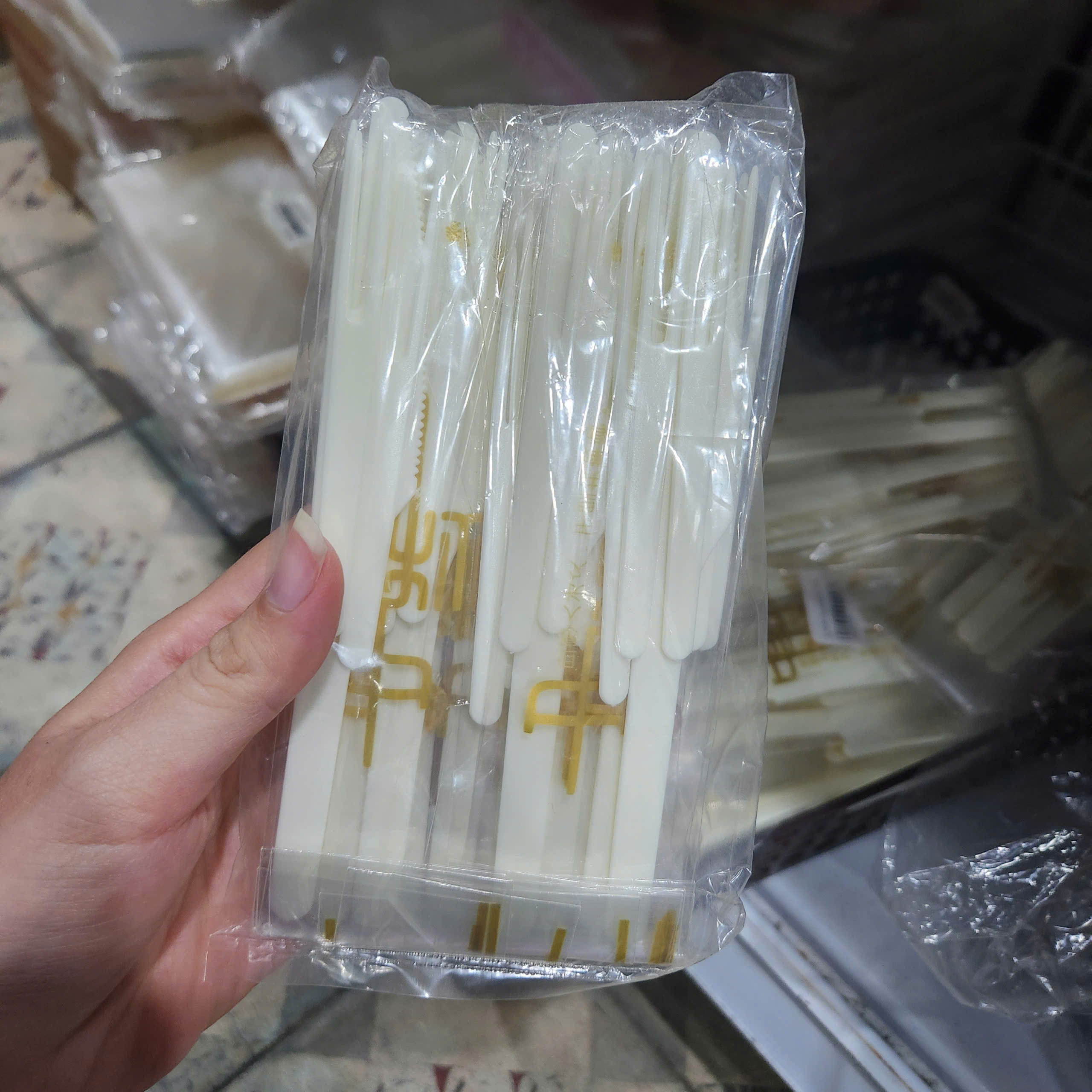 Bộ dao nĩa trung thu size 15.5cm (xấp 10)