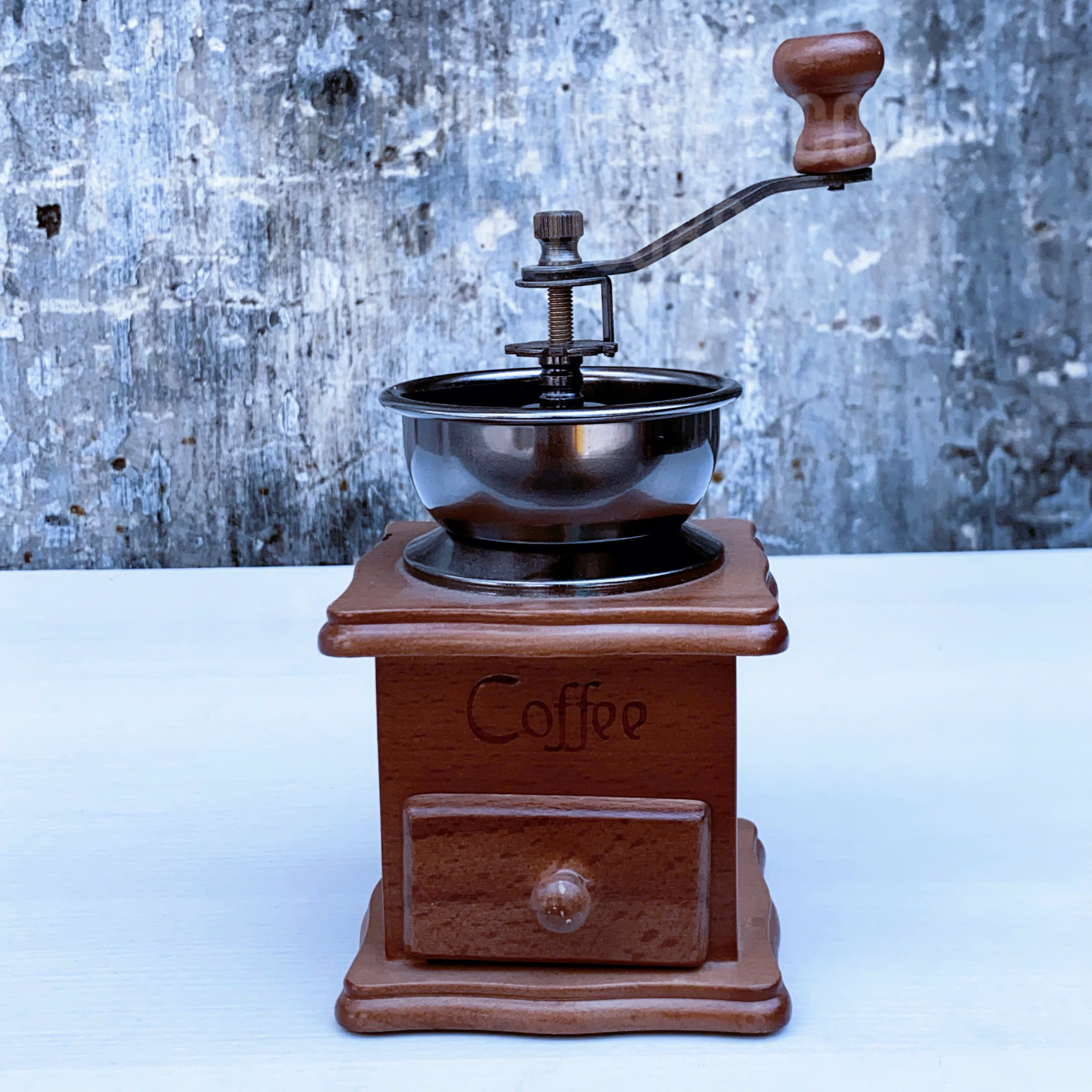 Máy xay cà phê cầm tay bằng gỗ