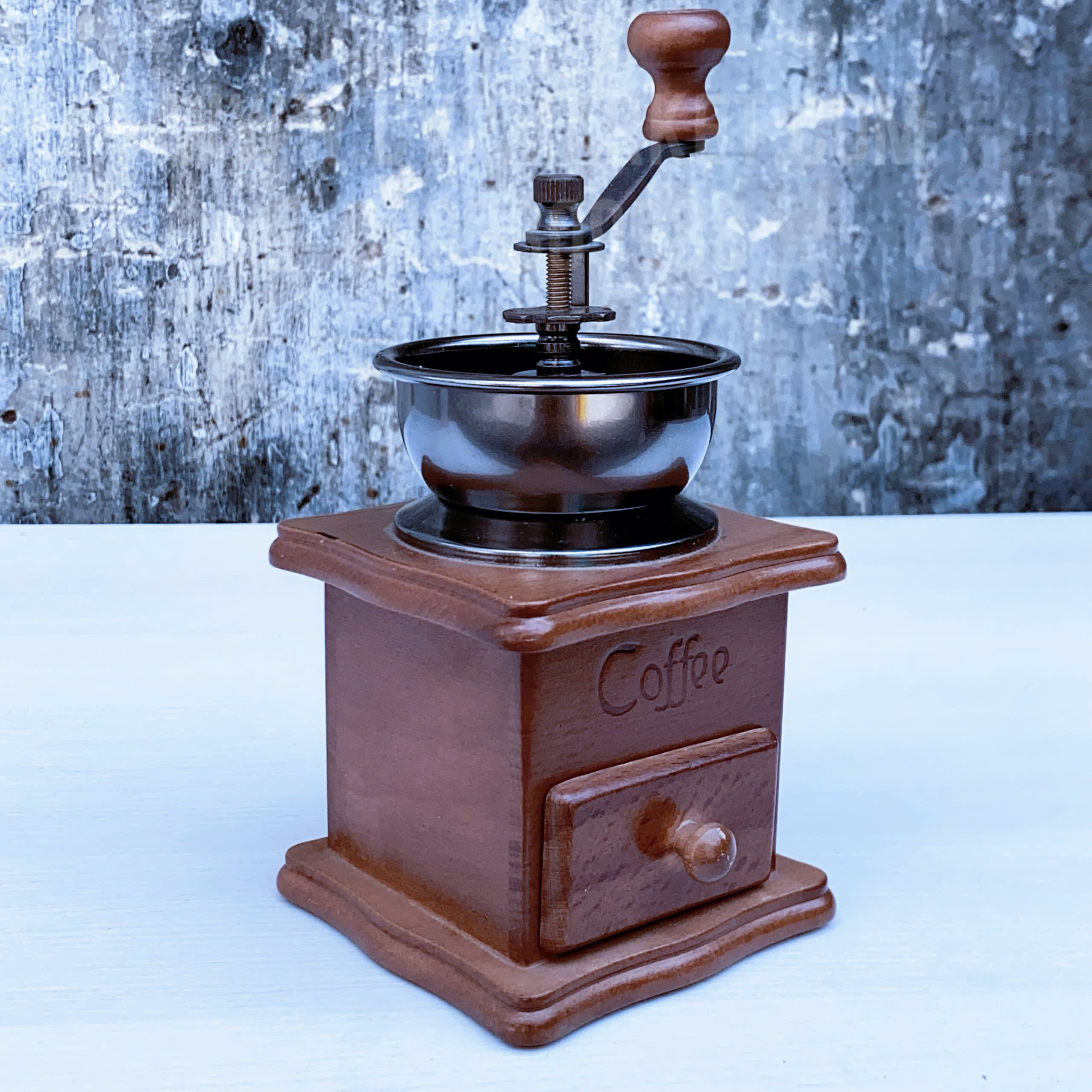 Máy xay cà phê cầm tay bằng gỗ