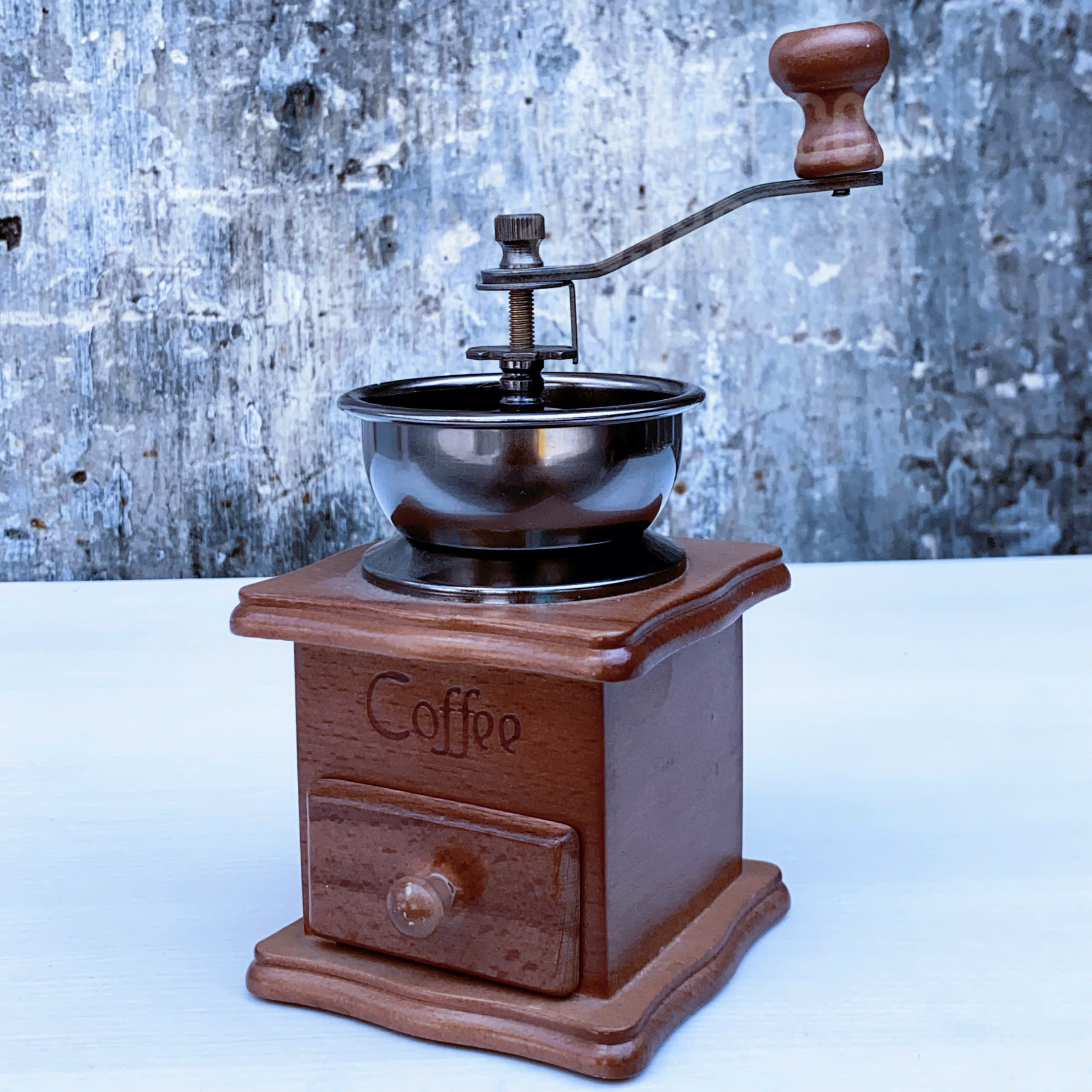 Máy xay cà phê cầm tay bằng gỗ