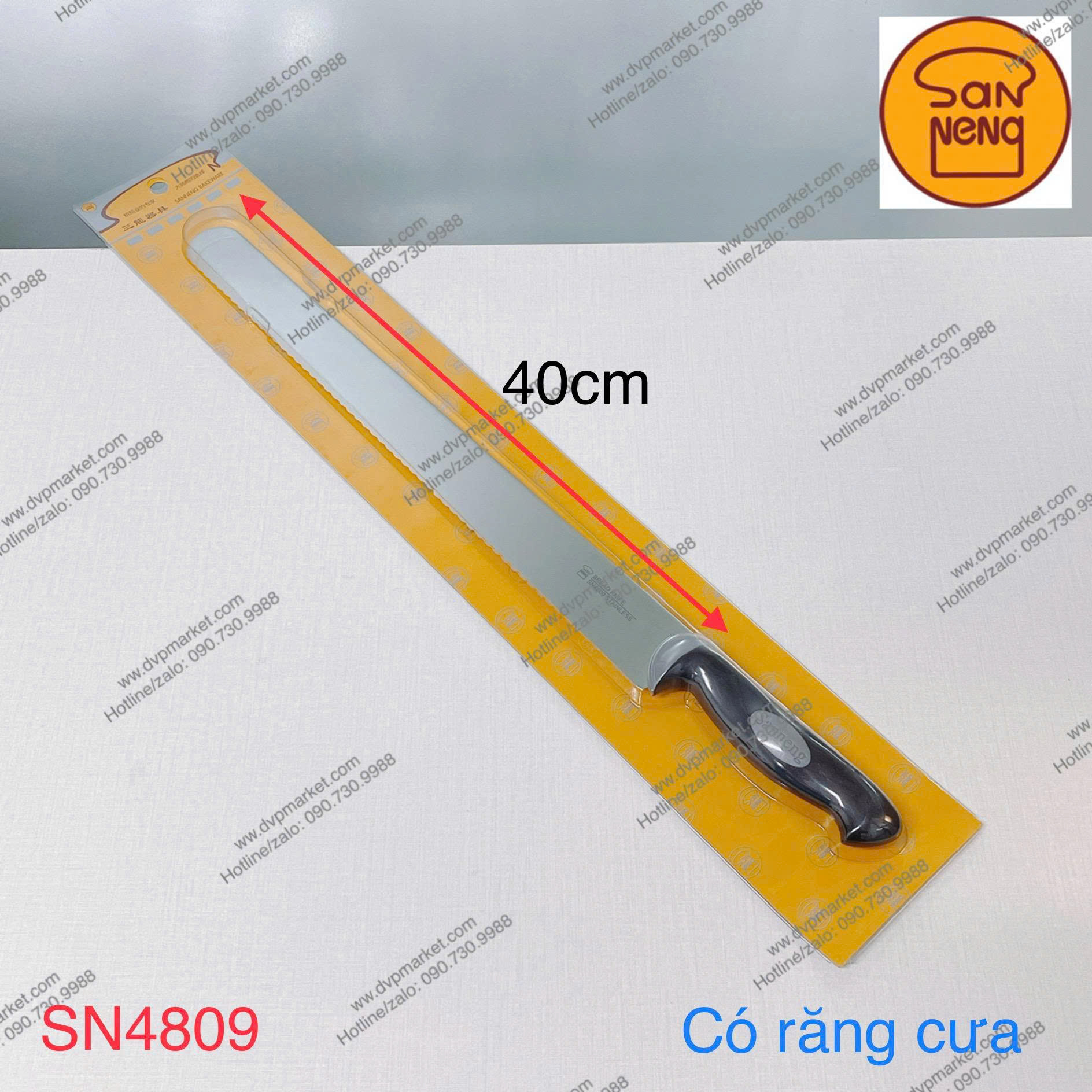 Sanneng SN4809 - Dao cắt bánh mỳ 40cm