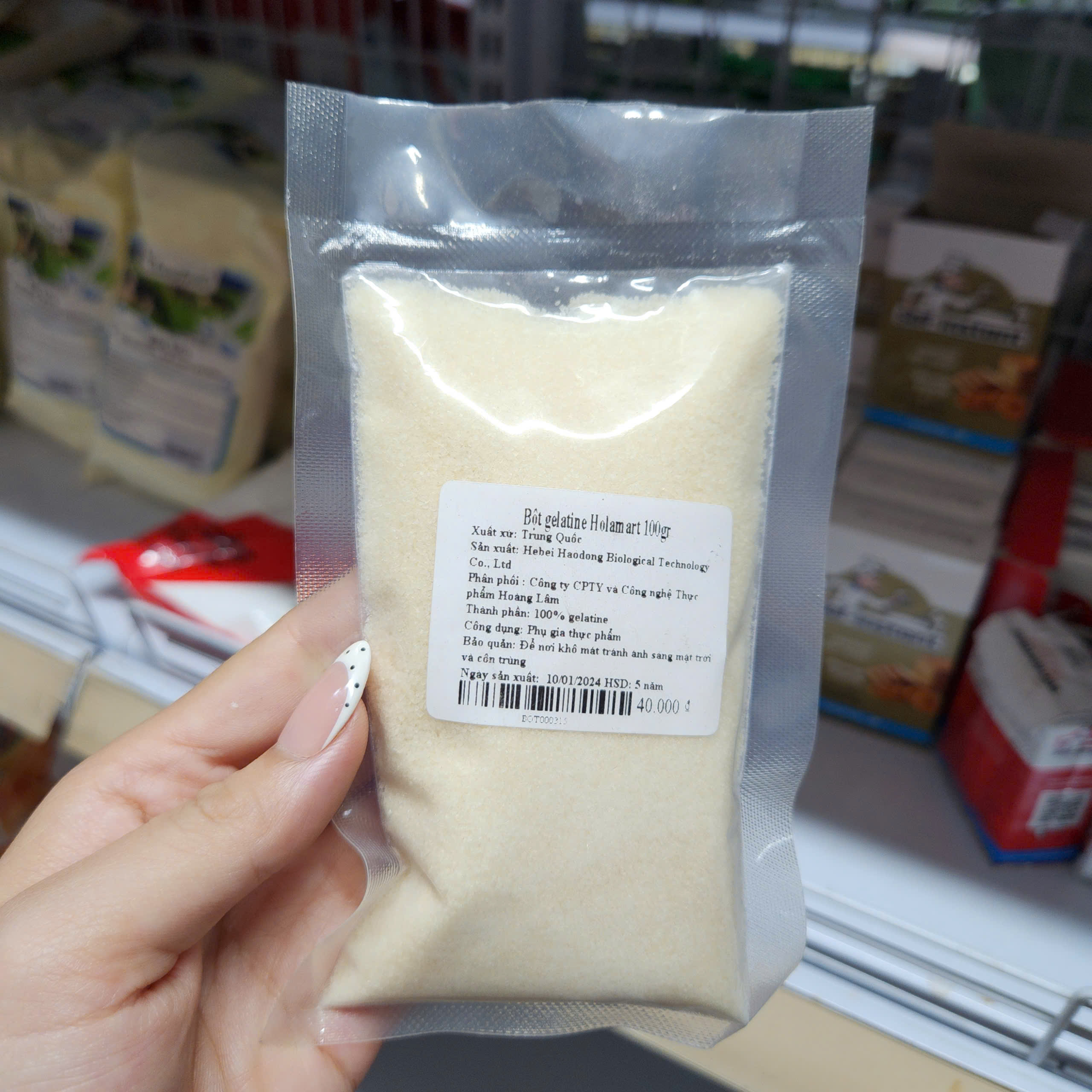 Bột gelatine Holamart 100gr