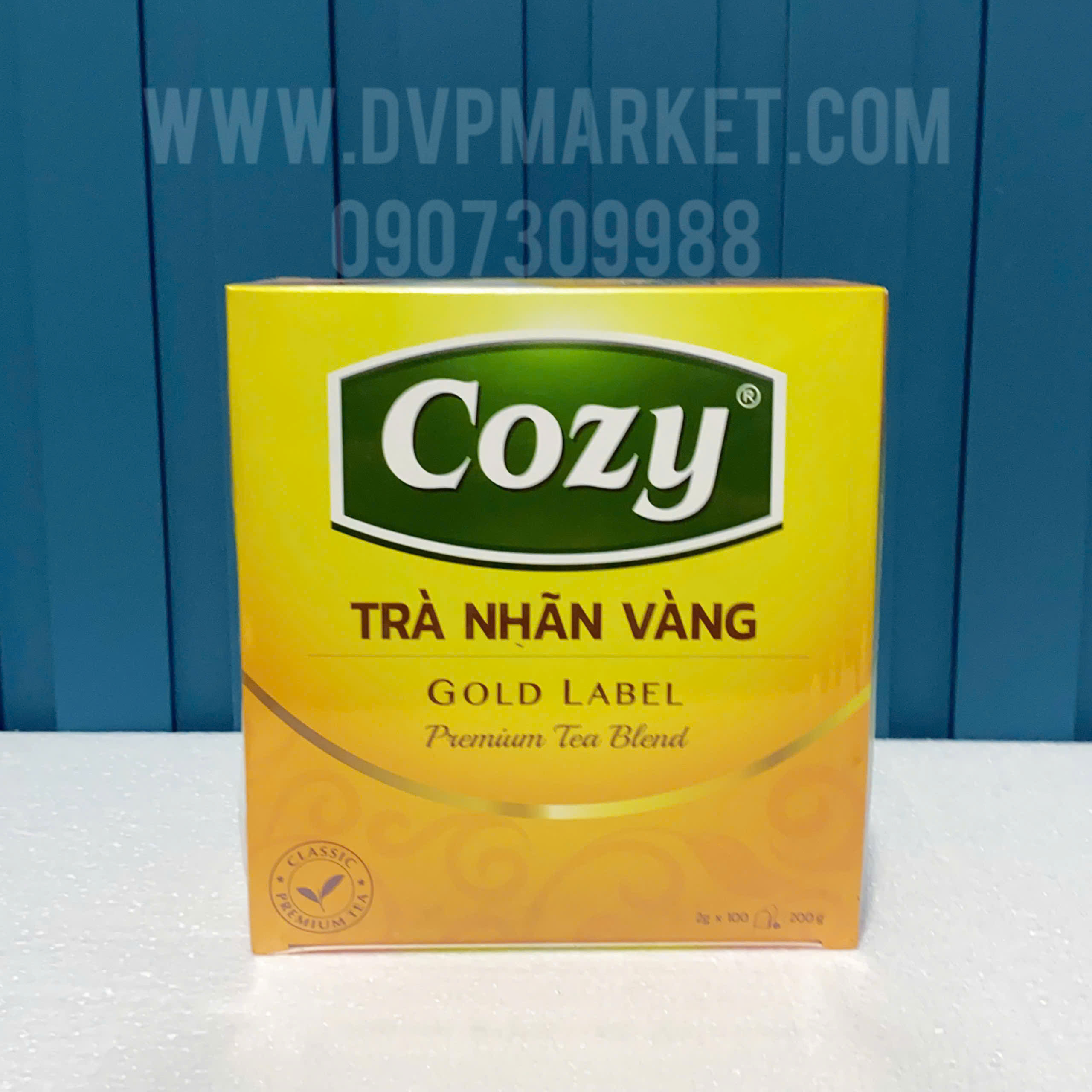 Cozy - Trà túi lọc - Trà đen Nhãn Vàng - 200g (100 túi x 2g)