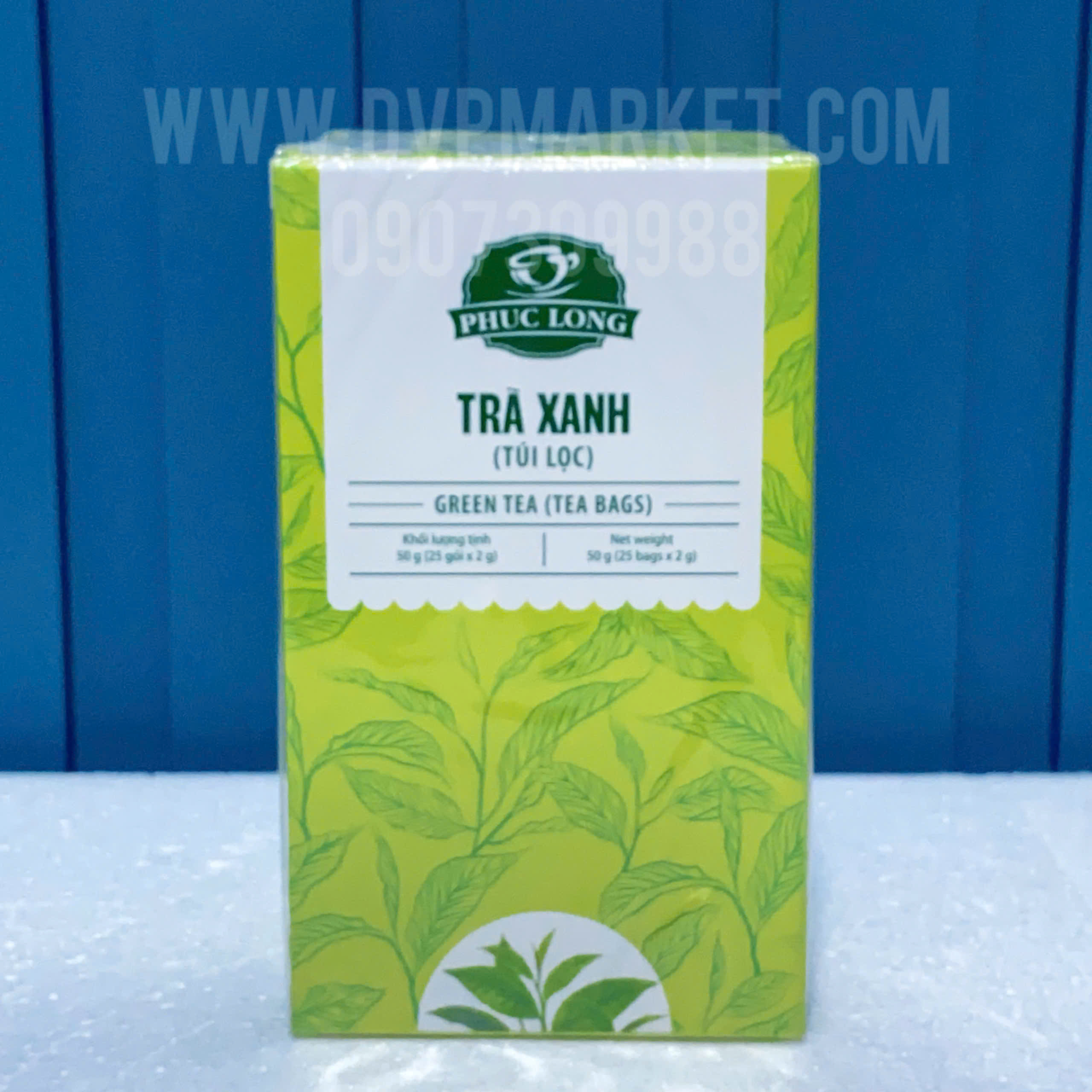 Trà xanh túi lọc Phúc Long 2g x 25 gói