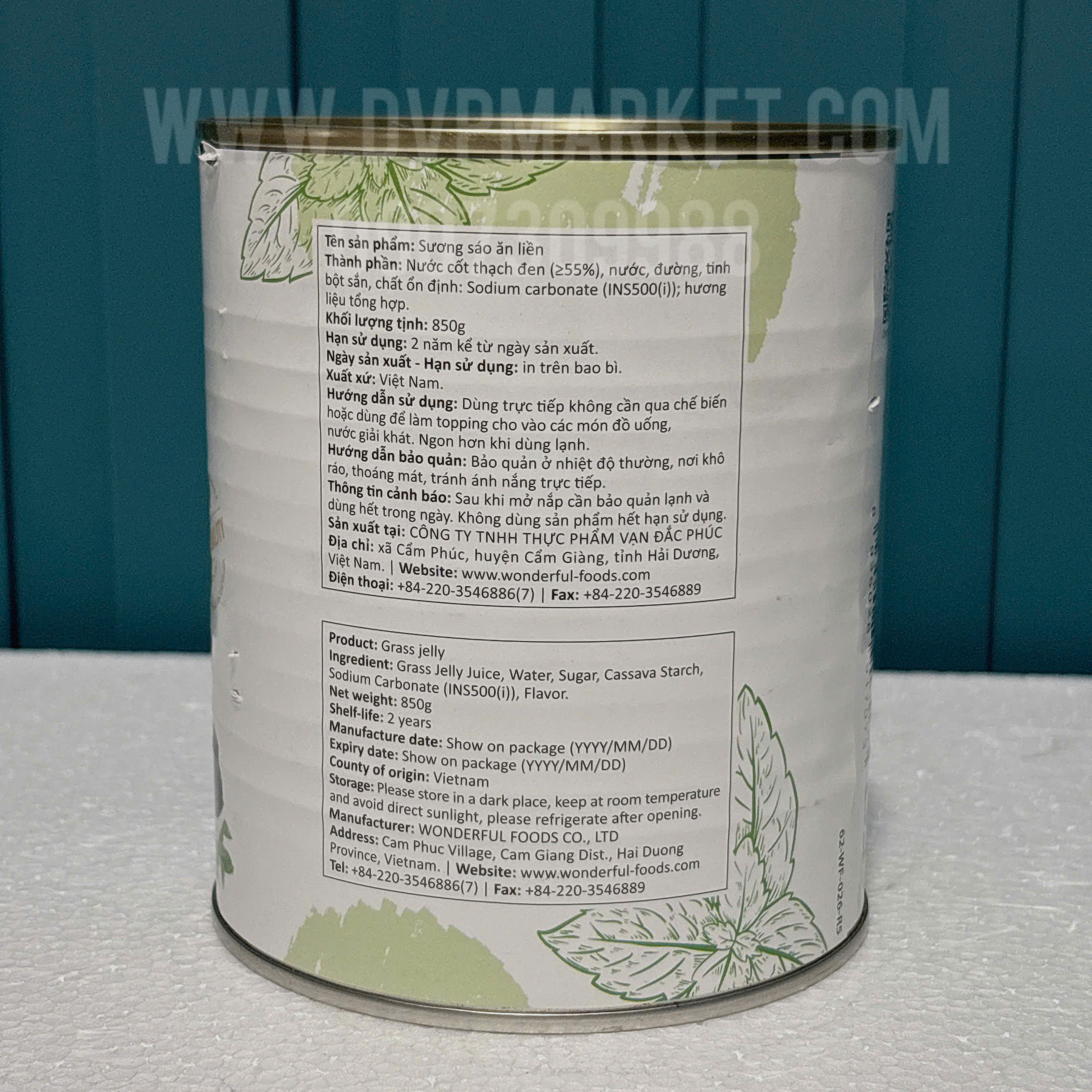 Wonderful - Sương sáo ăn liền (850g)
