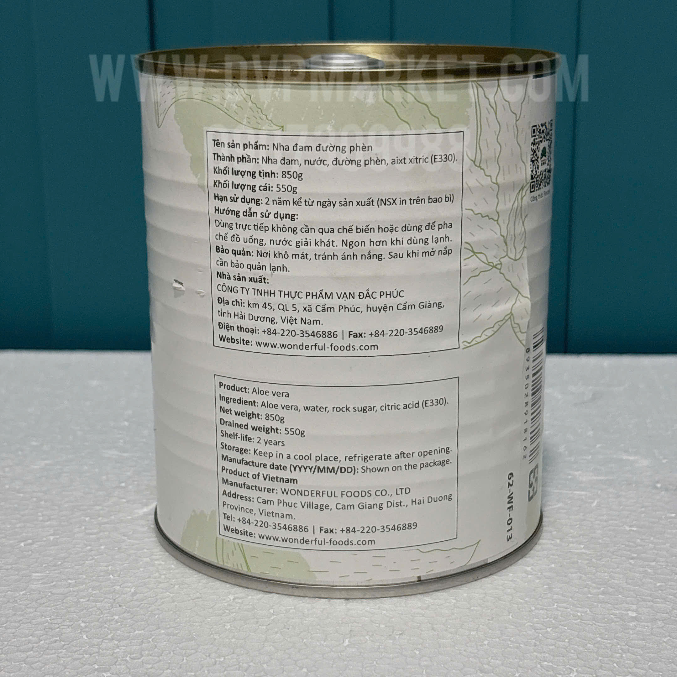 Wonderful - Nha đam đường phèn (850g)