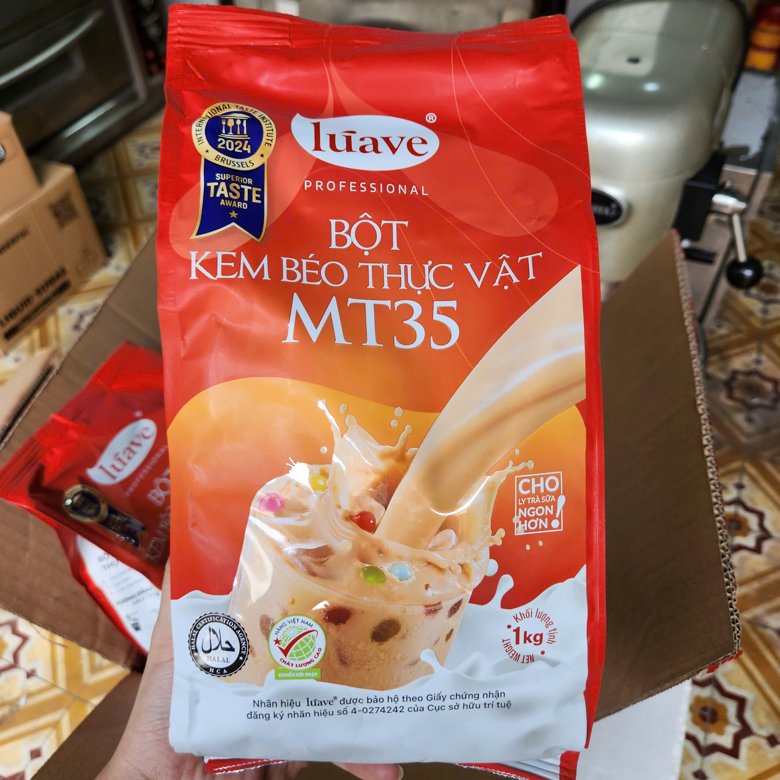 Bột Sữa pha nước uống, trà sữa,..Luave Mt35 (1Kg)