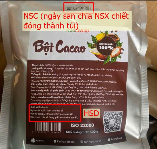 Faribake (HolaMart) - Bột cacao (500g)