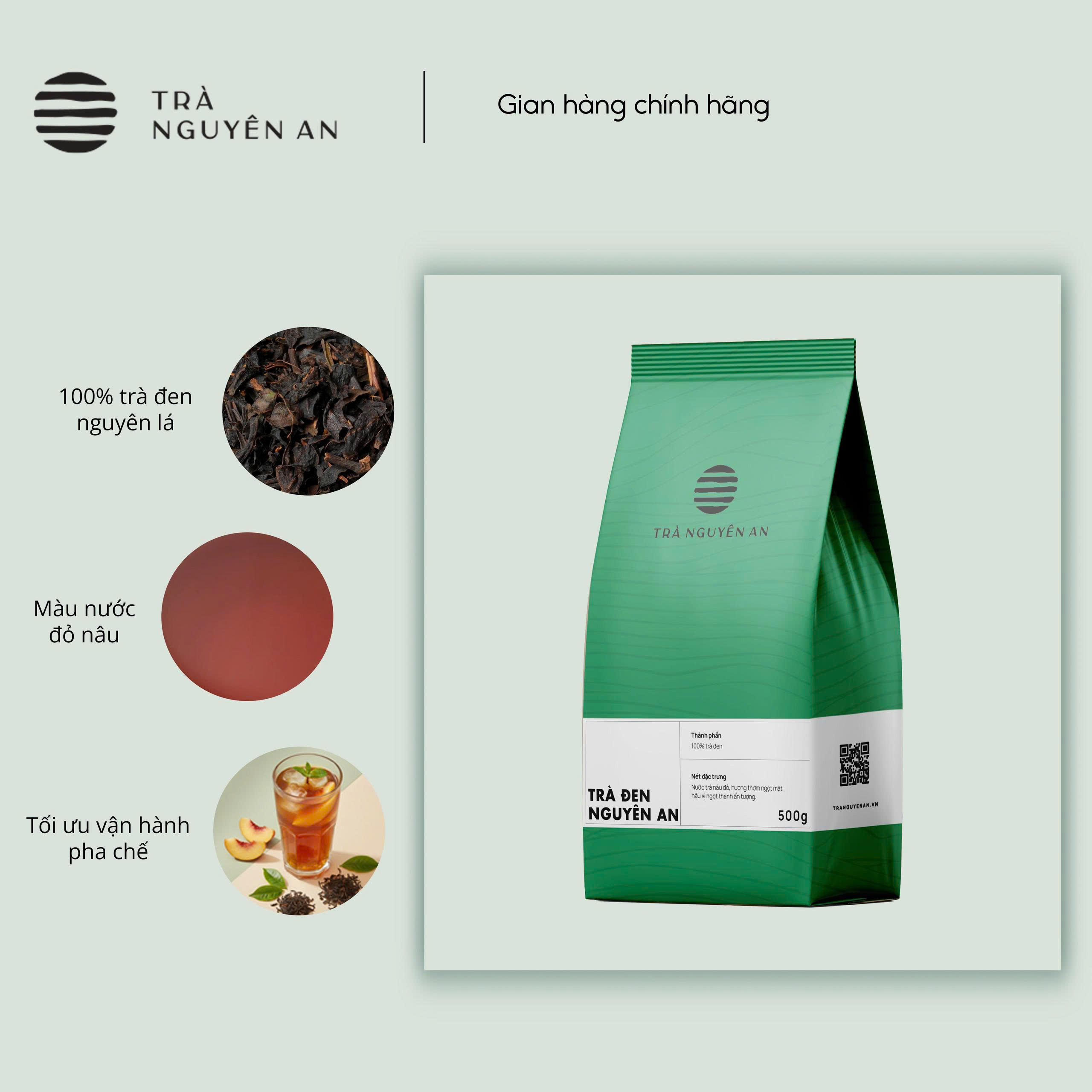 Trà NA Trà Đen Nguyên An 500g