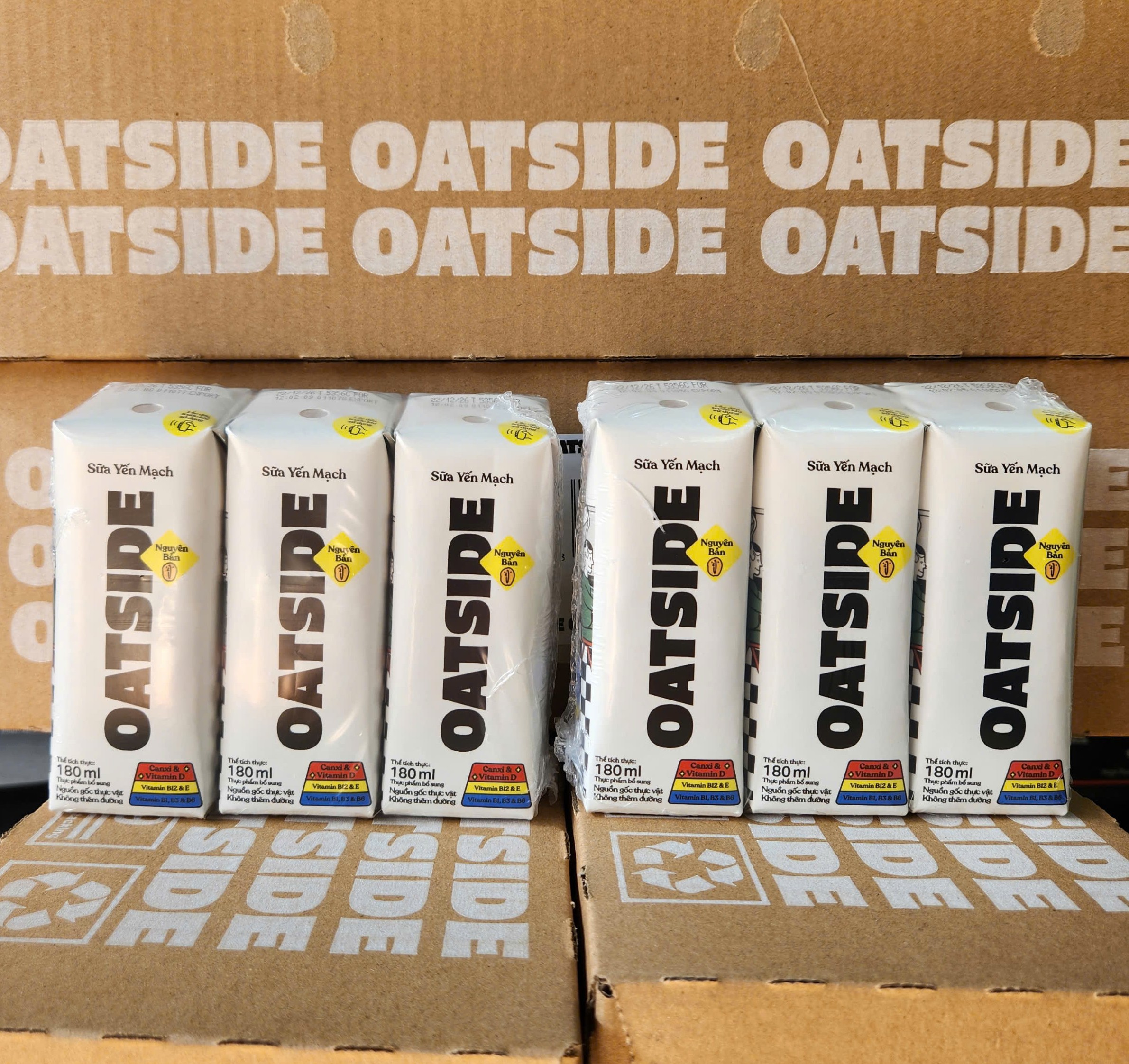 Sữa yến mạch OATSIDE  - vị nguyên bản 24 x 180ml (thùng)