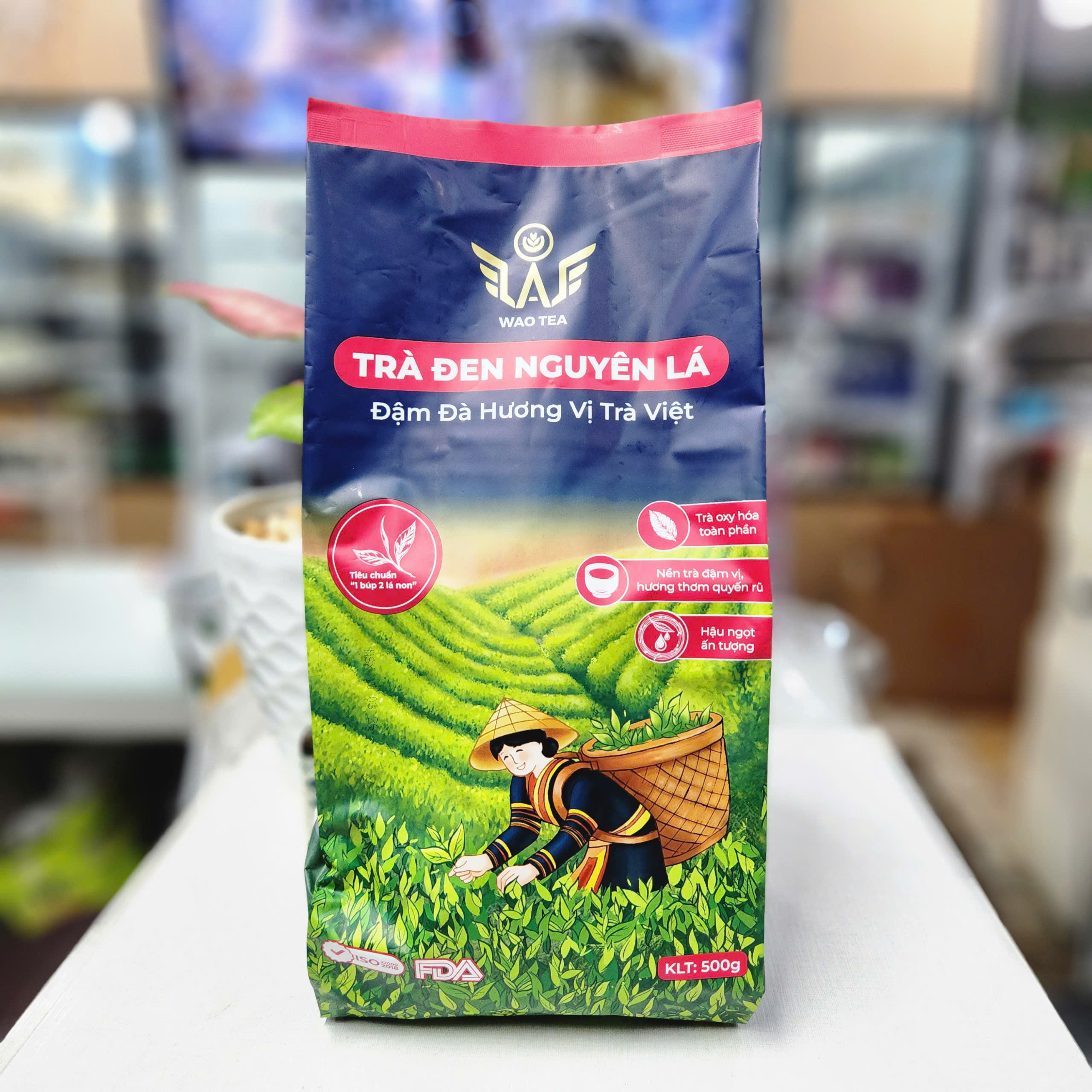 Trà WAO đen nguyên lá 500g