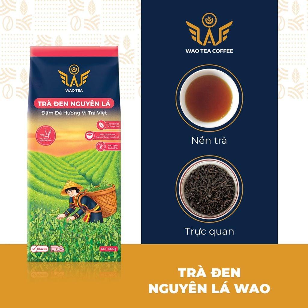 Trà WAO đen nguyên lá 500g