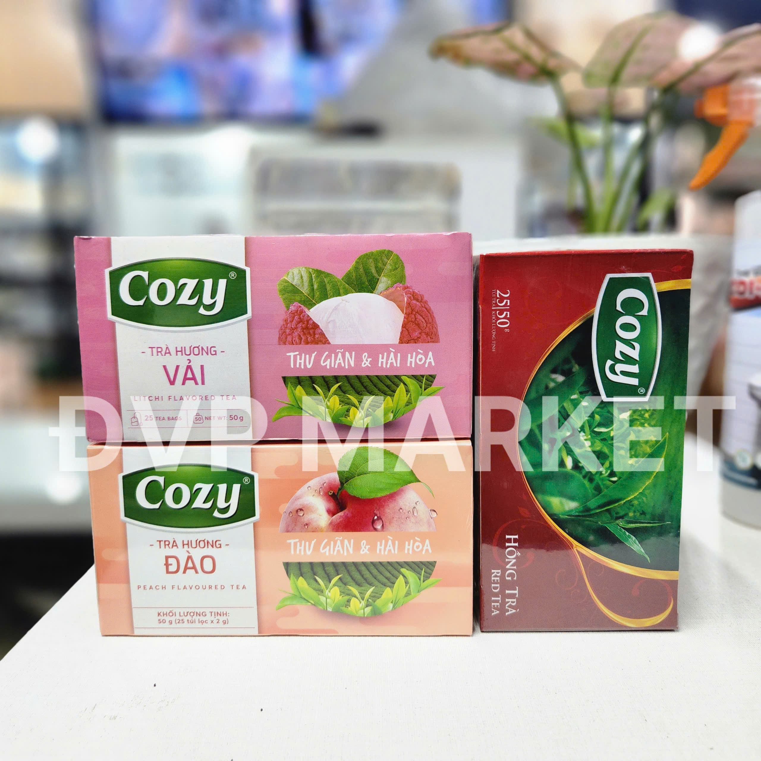 Cozy - Trà túi lọc - Vải - 50g (25 túi x 2g)