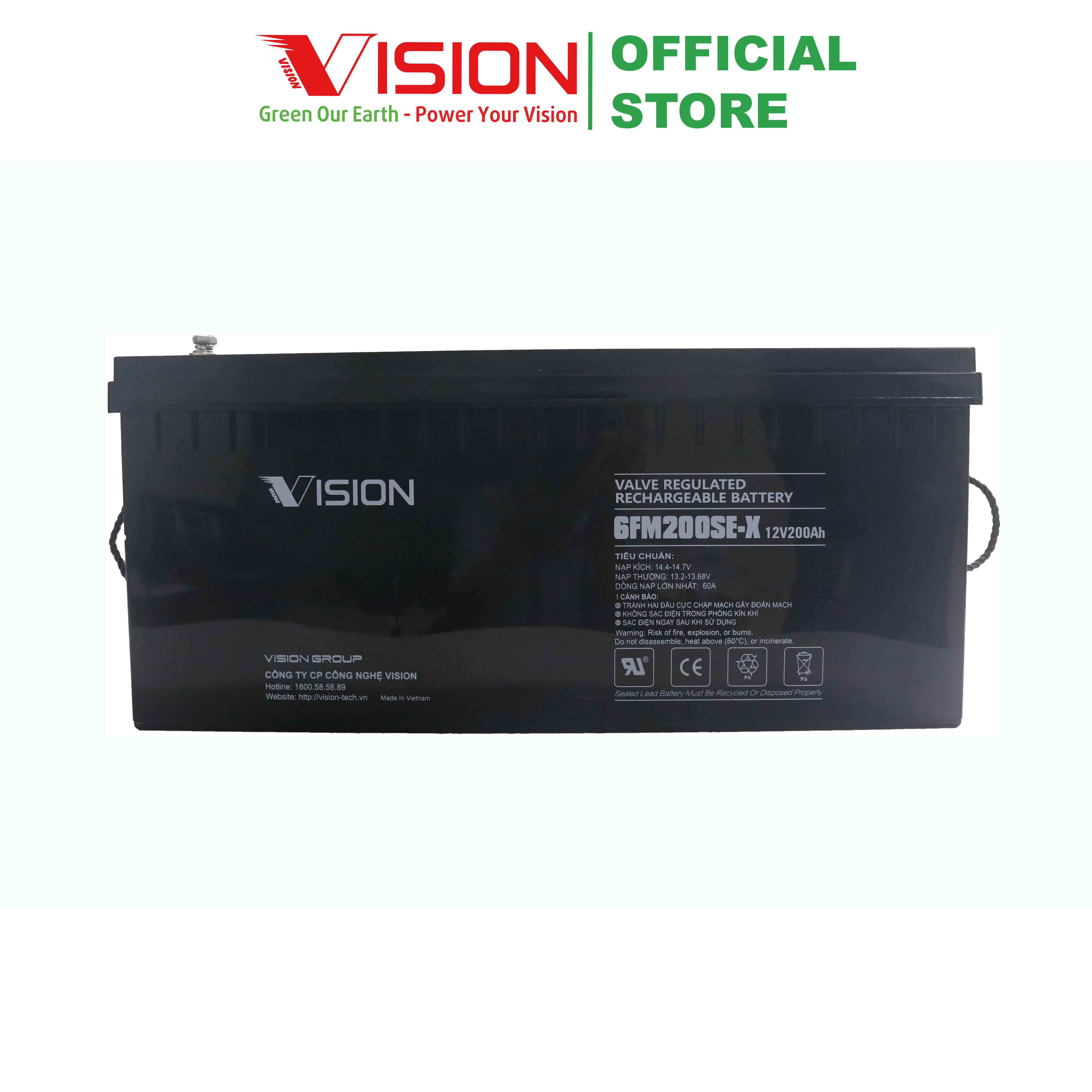 Ắc quy Vision 6FM200SE-X(12V200Ah)