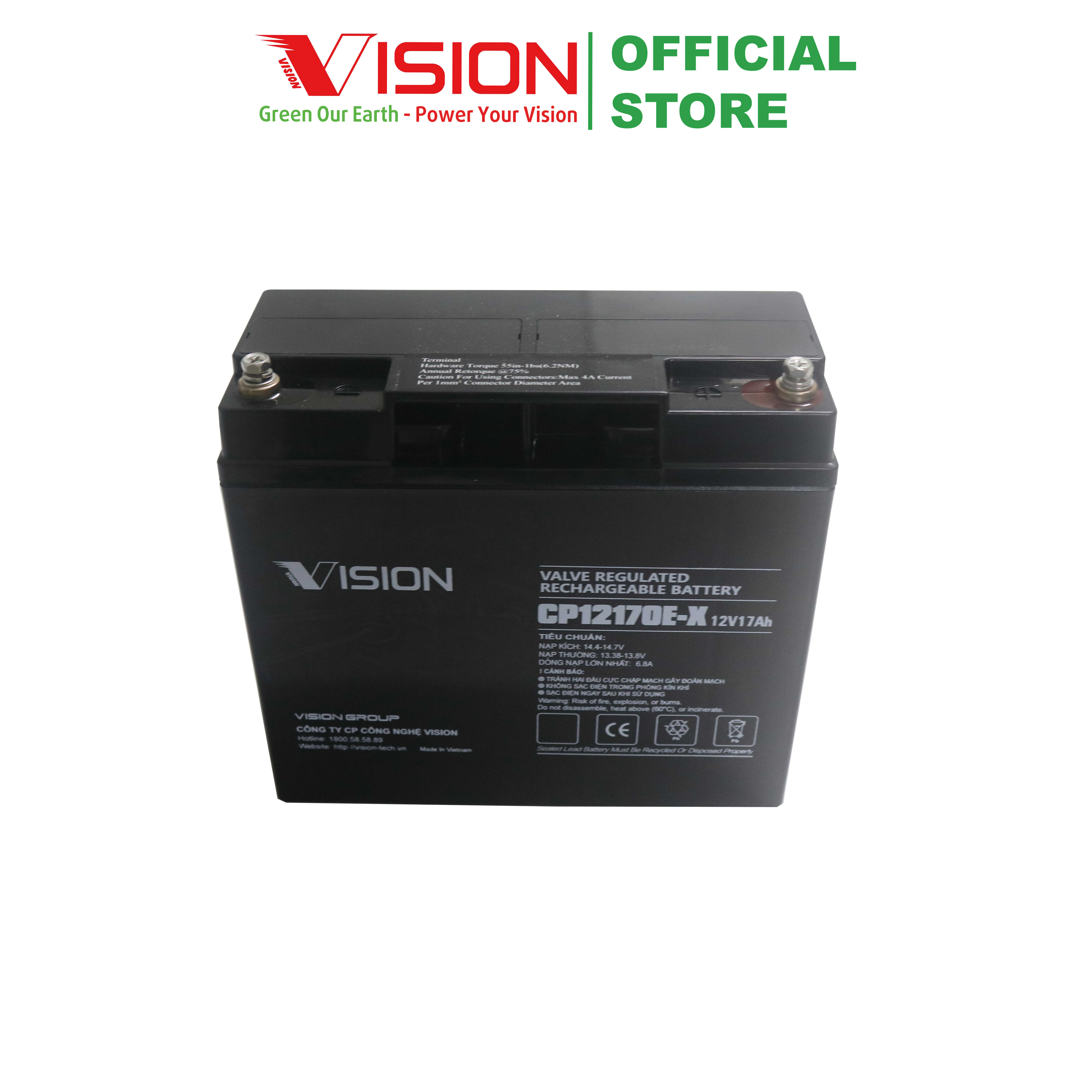 Ắc quy Vision CP12170E-X (12V17Ah)