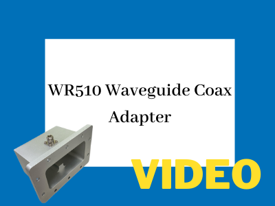 WR510 1.45GHz to 2.2GHz N-Female Waveguide Coaxial Adapter Flange: type01 (Aluminum) by FT-RF